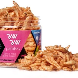 HAF! 👀 RAW RAW pamlsky znáte? 100% přírodní - sušené mrazem, vhodné i pro BARF 🥩😉 🦐krevety 🐟🍃losos-špenát...